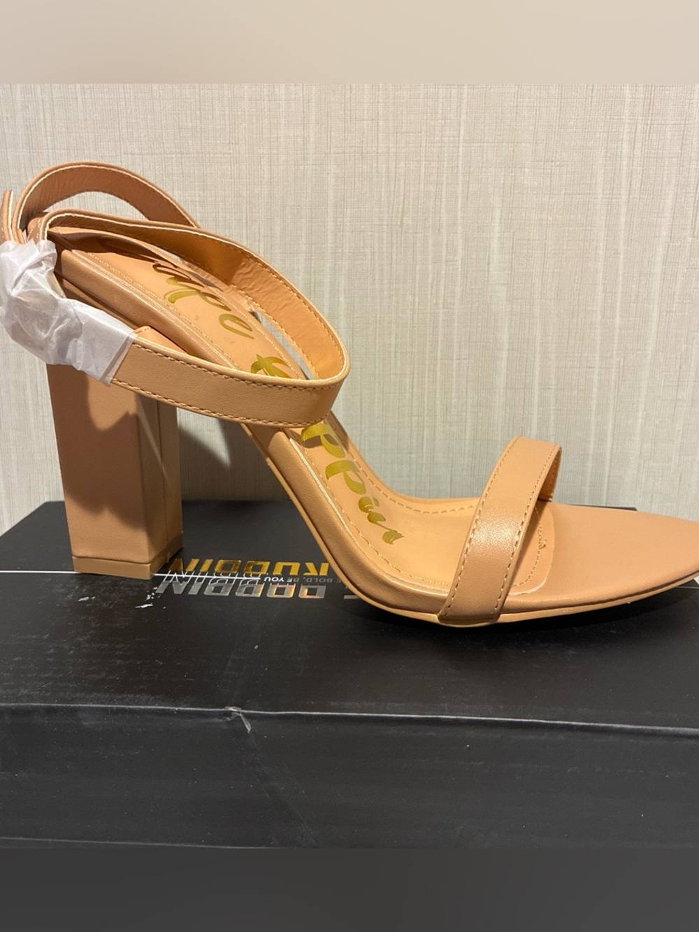 Cape Robbin Women's Tan Block Heel Sandal - Sleek Strappy Design